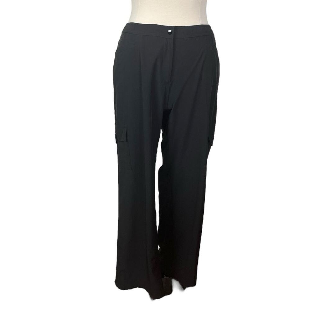 Chico’s Zenergy Black Athletic Cargo Pants Chicos Size 3 Short Women’s Size 16 - Picture 12 of 12